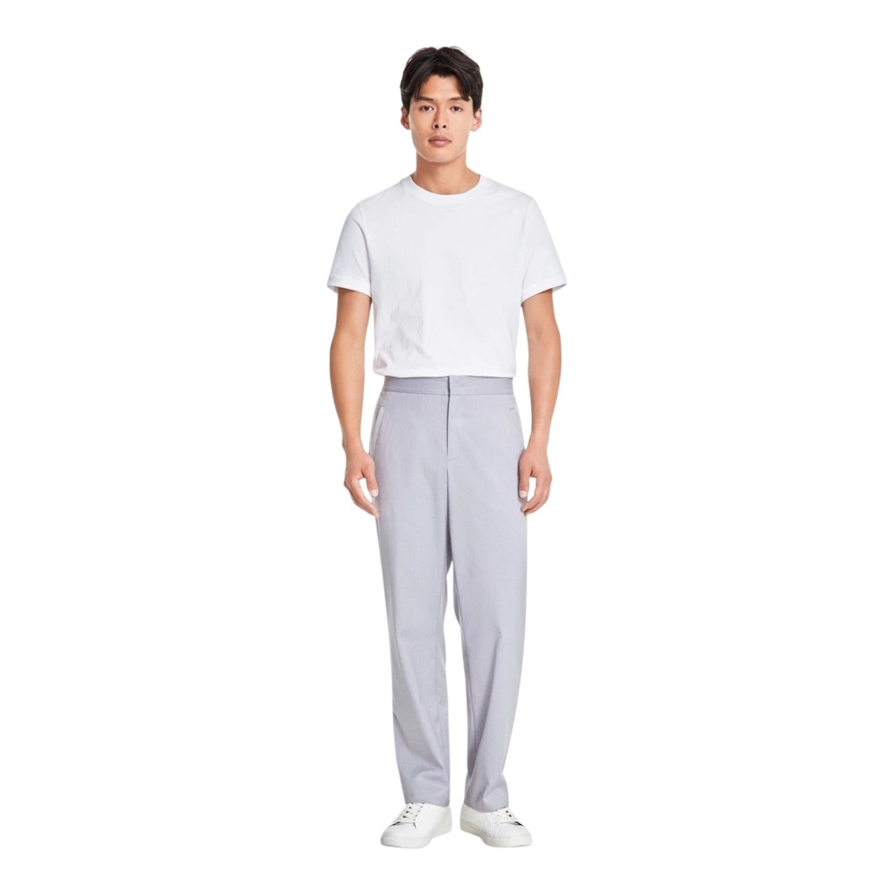Alfani Men's Clean Heathered Pants Casual Gray Stretch 32W 32L NWT‎